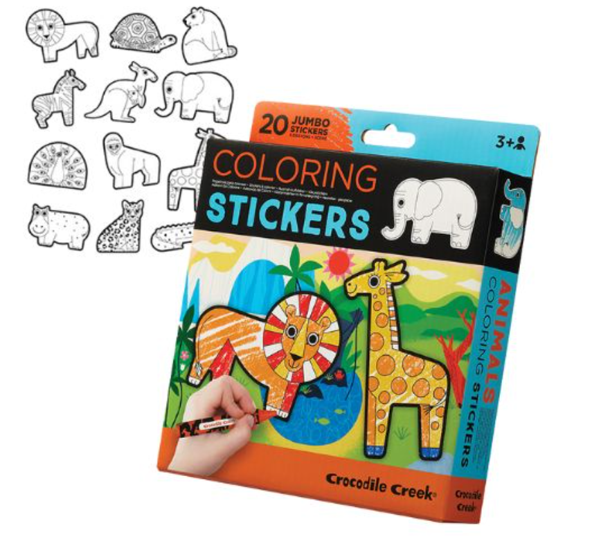 Croc Creek Colouring Sticker Animals