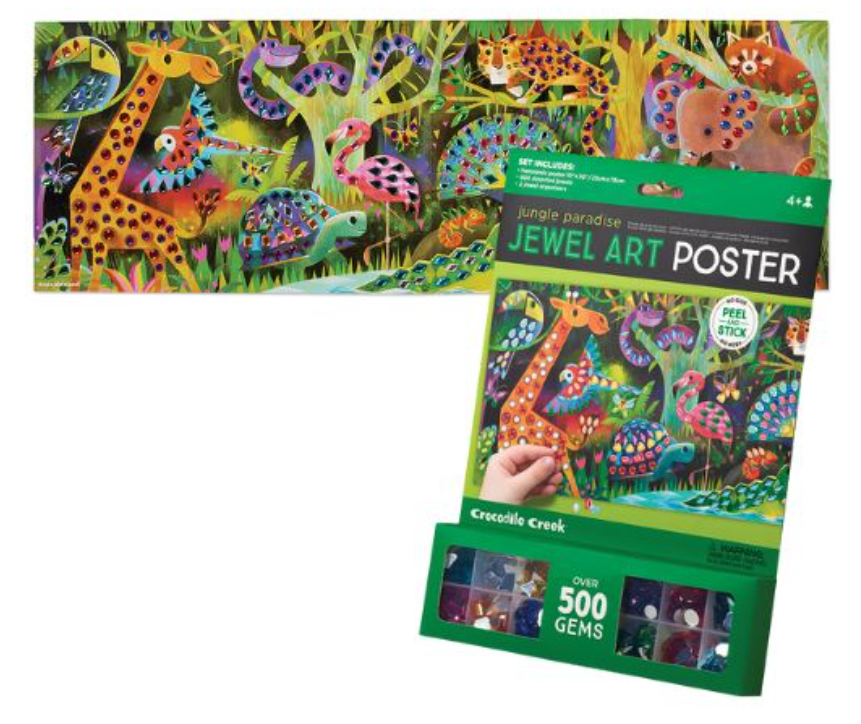 Croc Creek Jewel Art Poster Jungle Paradise