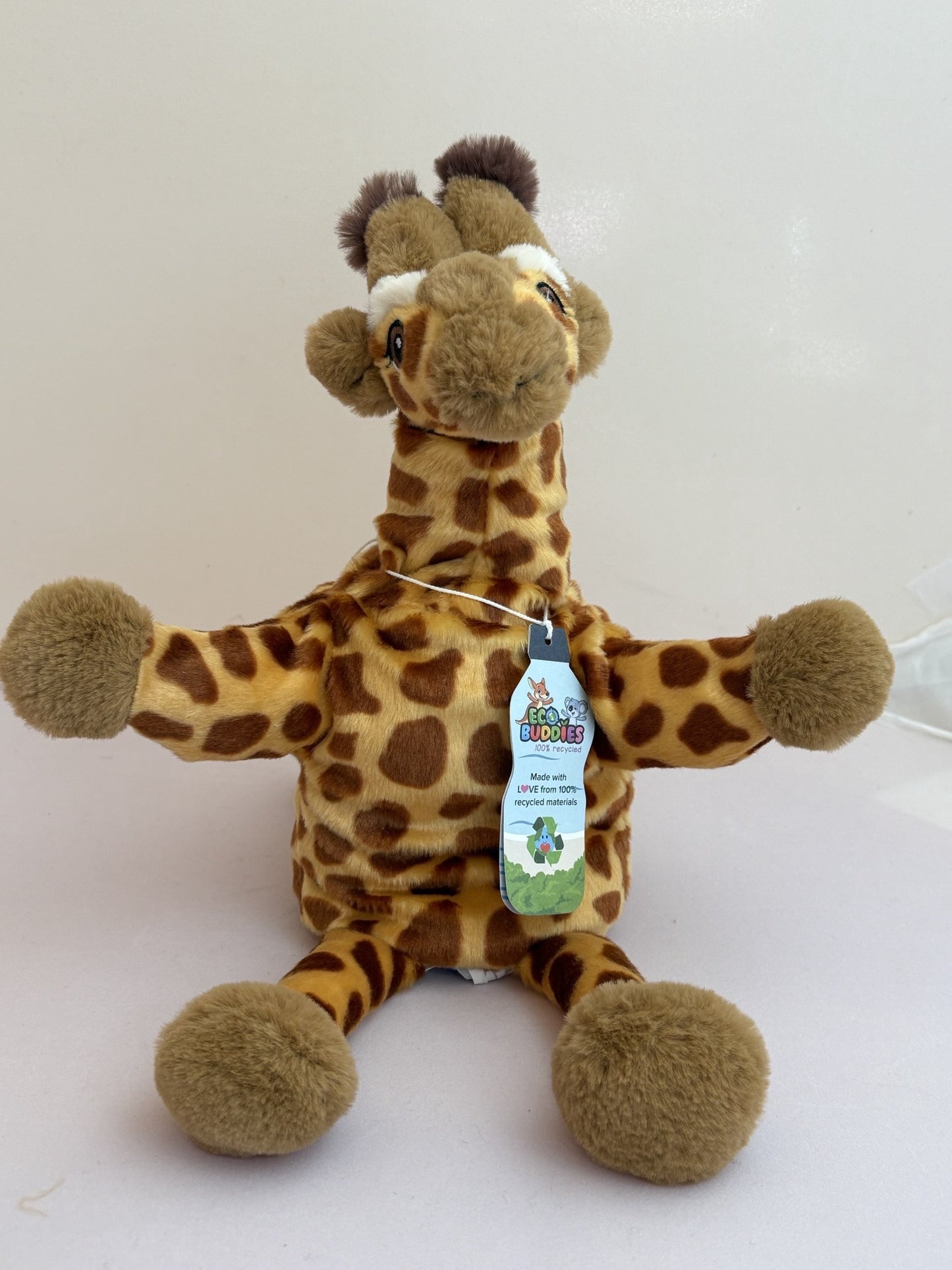 Eco Buddies Giraffe Puppet 25cm