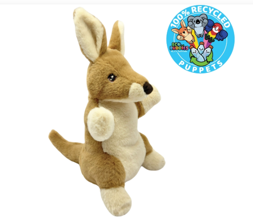 Eco Buddies Kangaroo Puppet 25cm