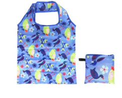 Shopping Bag Foldable NZ Birds Blue