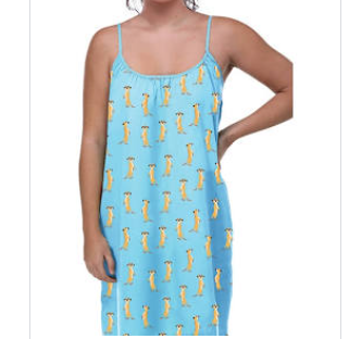 Bamboozld Womens Meerkat Sleep Nightie - Medium