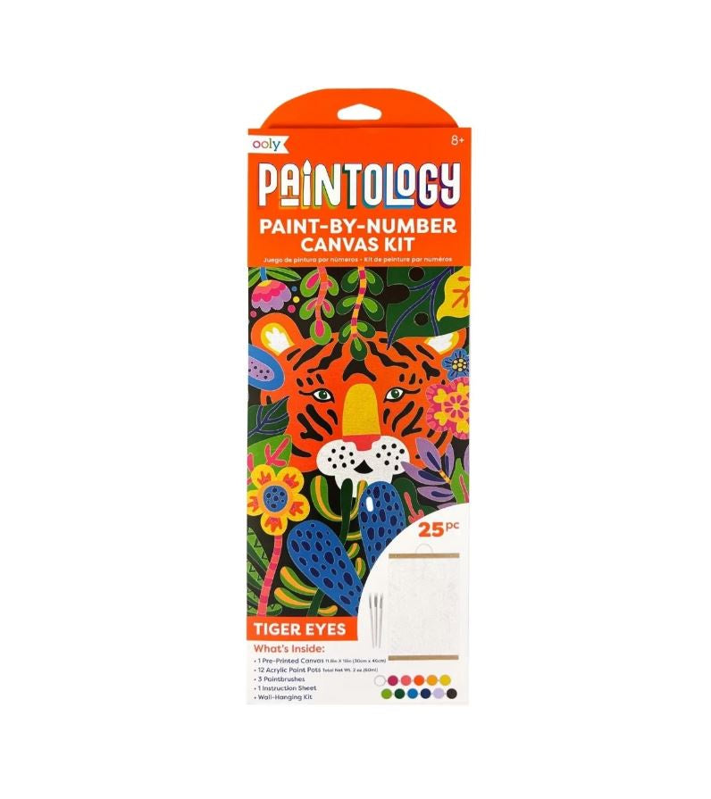 Paintology Paint-By-Number Canvas Kit - Tiger Eyes