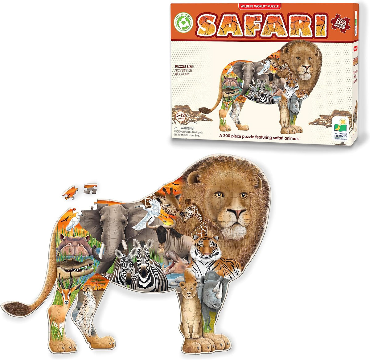 Wildlife World-Safari Puzzle - 200pcs