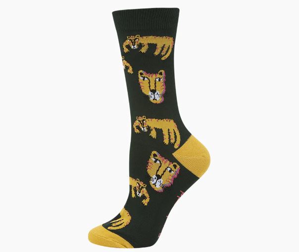 Bamboozld Womens Sock Tigra (Green) Size 2-8