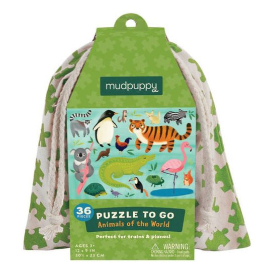 Mudpuppy 36pc Puzzle - Animals of the World Puzzle to Go