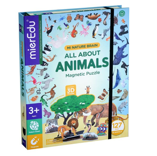 Magnetic Puzzle Play Kit - All About Animals (Large)