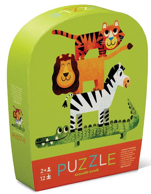 Crocodile Creek 12pc Mini Puzzle - Jungle Friends
