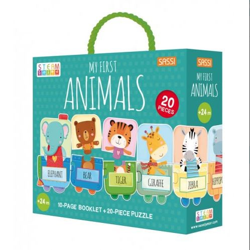 My First Animal Puzzle and Book Set