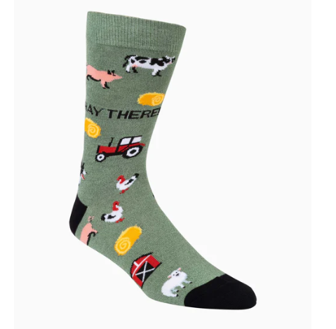 Bamboozld Mens Sock Hay There Size 7-11