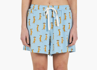 Bamboozld Womens Jersey Meerkat Sleep Short - Large
