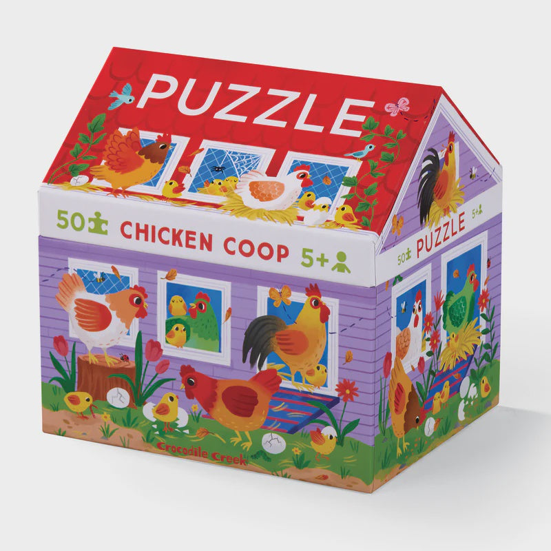 Crocodile Creek 50pc Puzzle - Chicken Coop