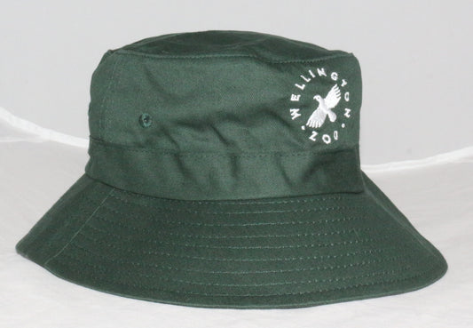 Kids Bucket Hat - Bottle Green Kea