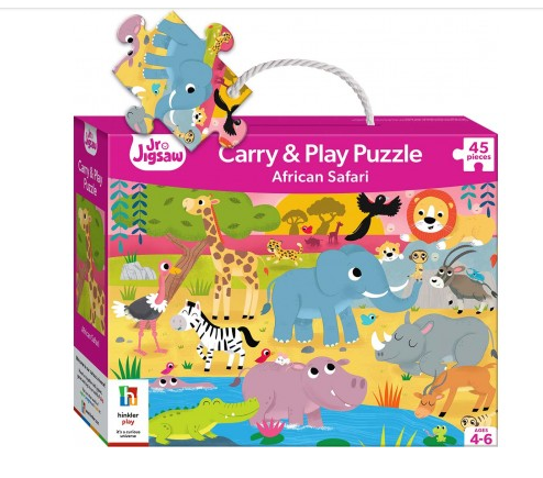 Jnr Jigsaw Carry & Play - African Sarfari 45pc