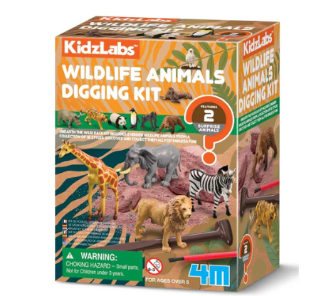 KidzLabs Wildlife Animal Digging Kit
