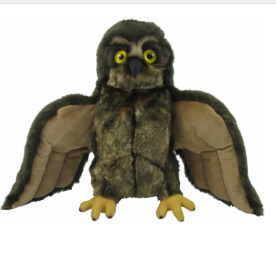 Morepork Puppet with Sound 30cm