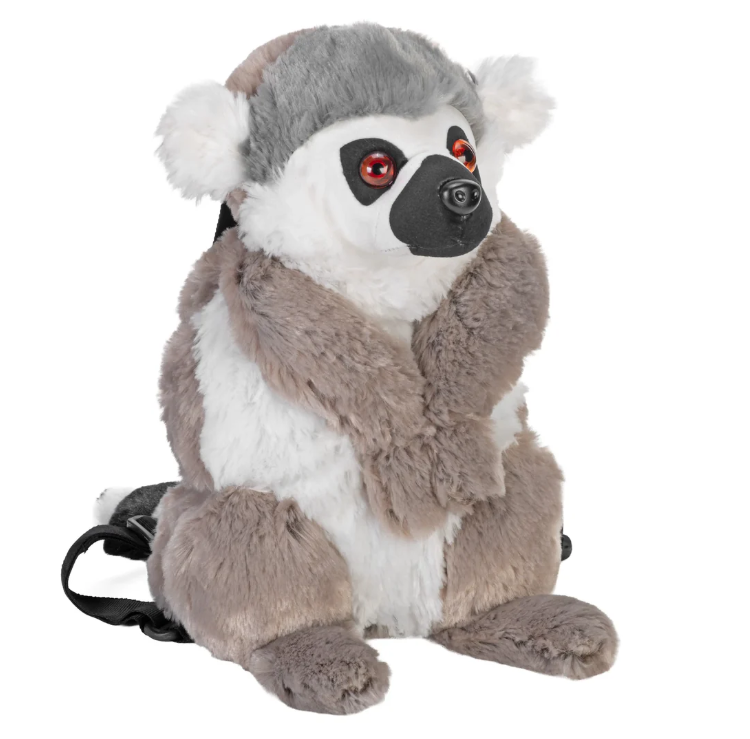 Backpack Plush Ring Tailed Lemur