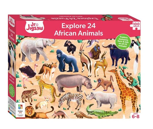 Junior Jigsaw Explore 100pc Puzzle: African Animals