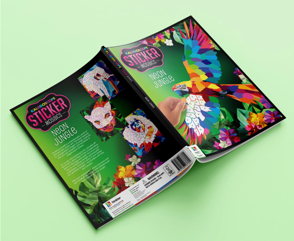 Sticker Mosaics Neon Jungle