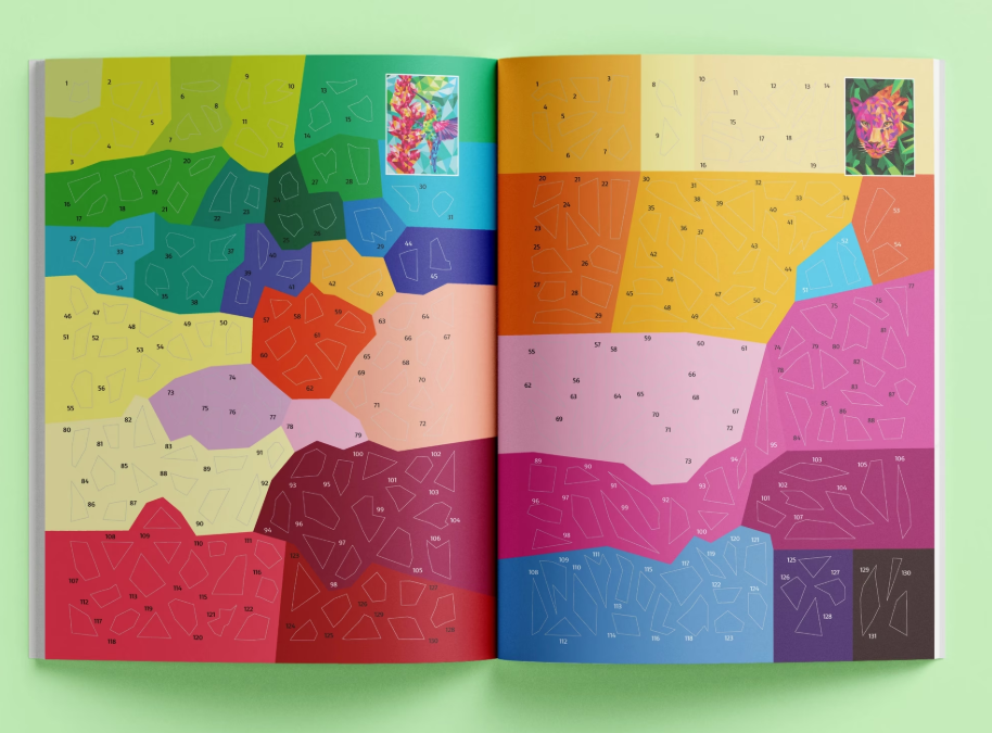 Sticker Mosaics Neon Jungle