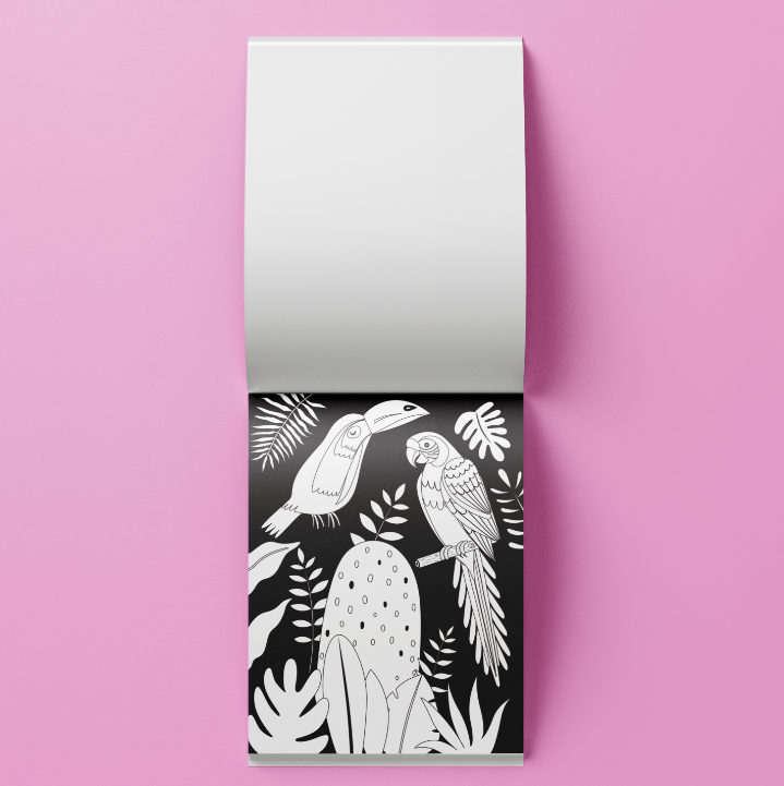 Neon Jungle Colouring Kit