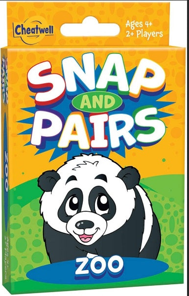 Snap and Pairs Zoo Card Game