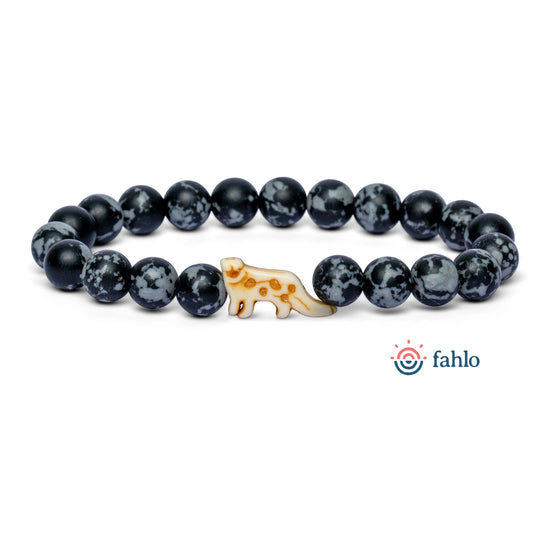 Fahlo Bracelet Snow Leopard - Papollae Stone