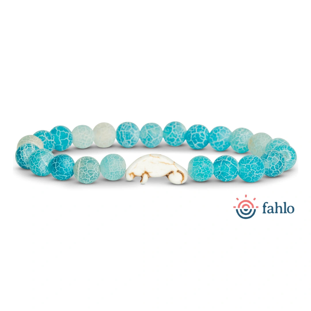 Fahlo Bracelet Manatee - Aqua Blue