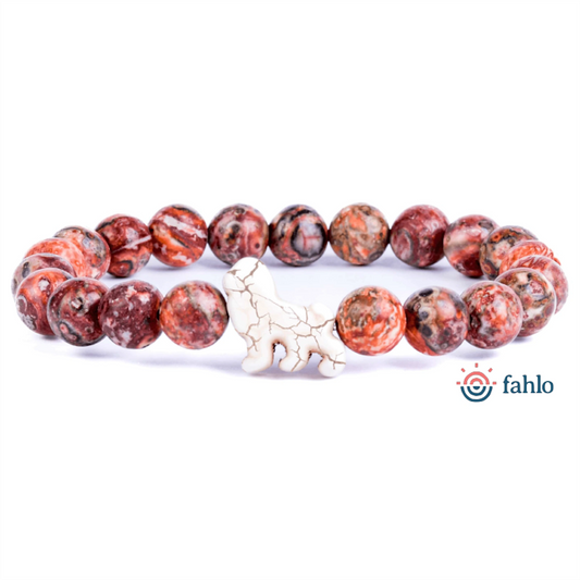 Fahlo Bracelet Lion - Sahara Stone