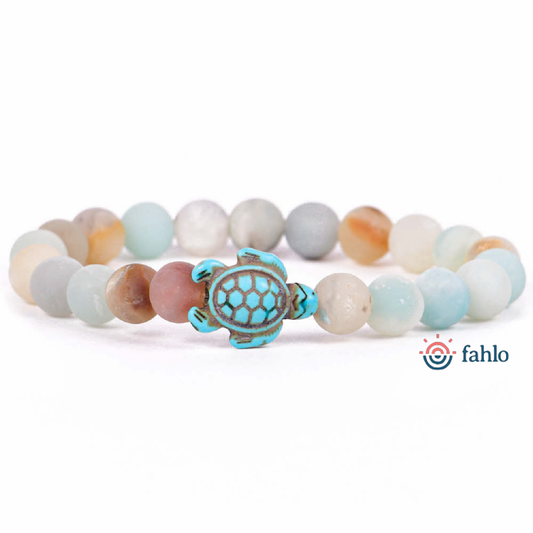 Fahlo Bracelet Sea Turtle - Sky Stone