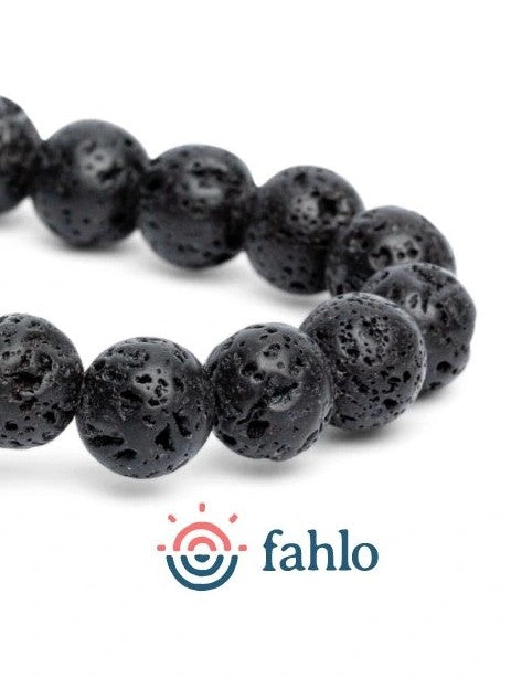 Fahlo Bracelet Polar Bear - Lava Stone