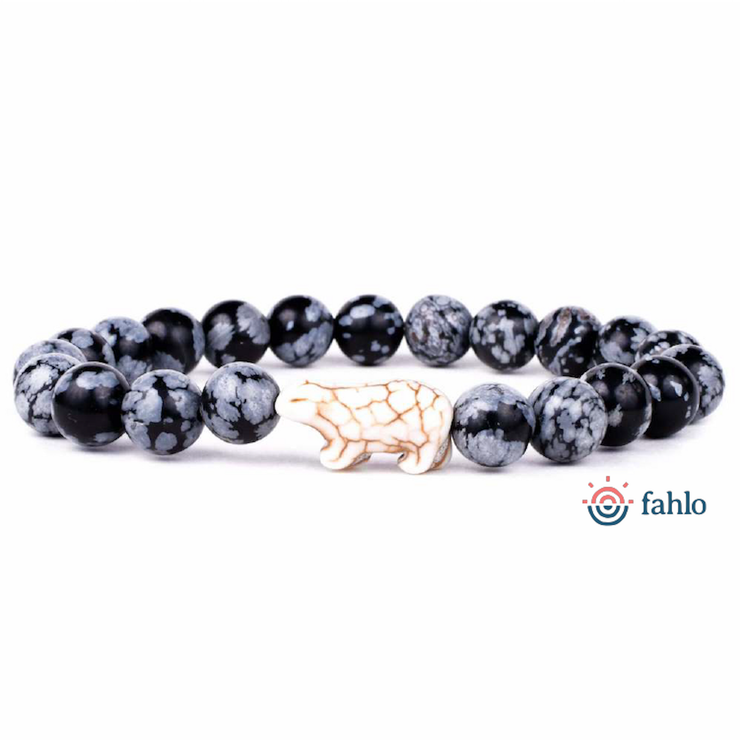 Fahlo Bracelet Polar Bear - Papillae Stone