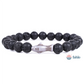 Fahlo Bracelet Shark - Lava Stone