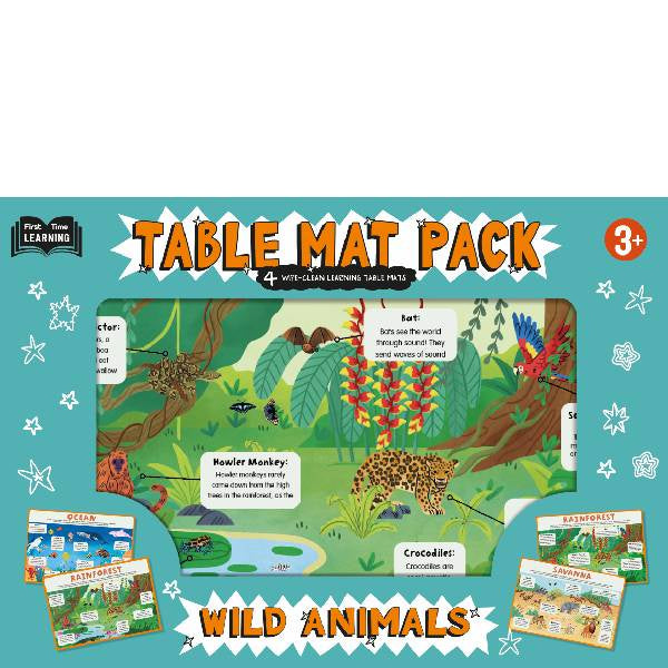 Wild Animals Table Mat Pack