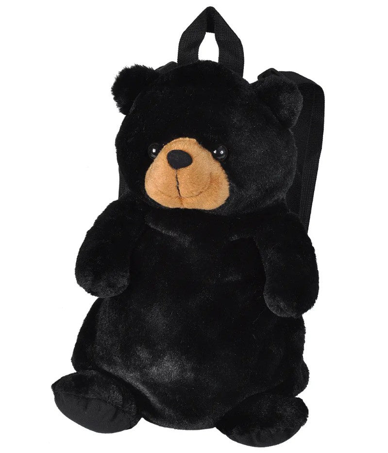 Backpack Plush Black Bear