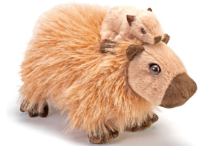 Mom & Baby Capybara 9"