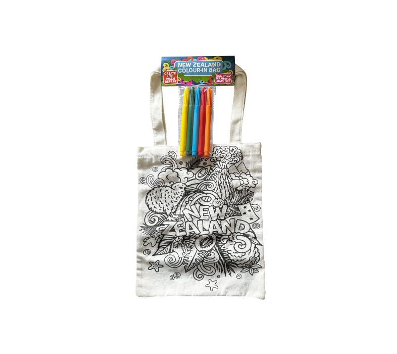 New Zealand Colour-In Bag