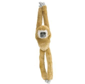 Hanging White Hand Gibbon 20"