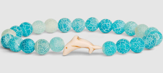 Fahlo Bracelet Dolphin - Aqua Blue