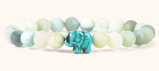 Fahlo Bracelet Elephant - Sky Stone
