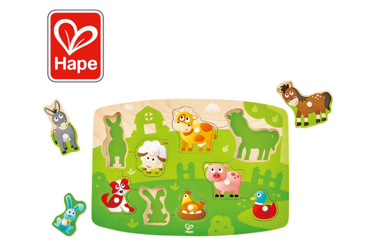 Hape Peg Puzzle - Farmyard