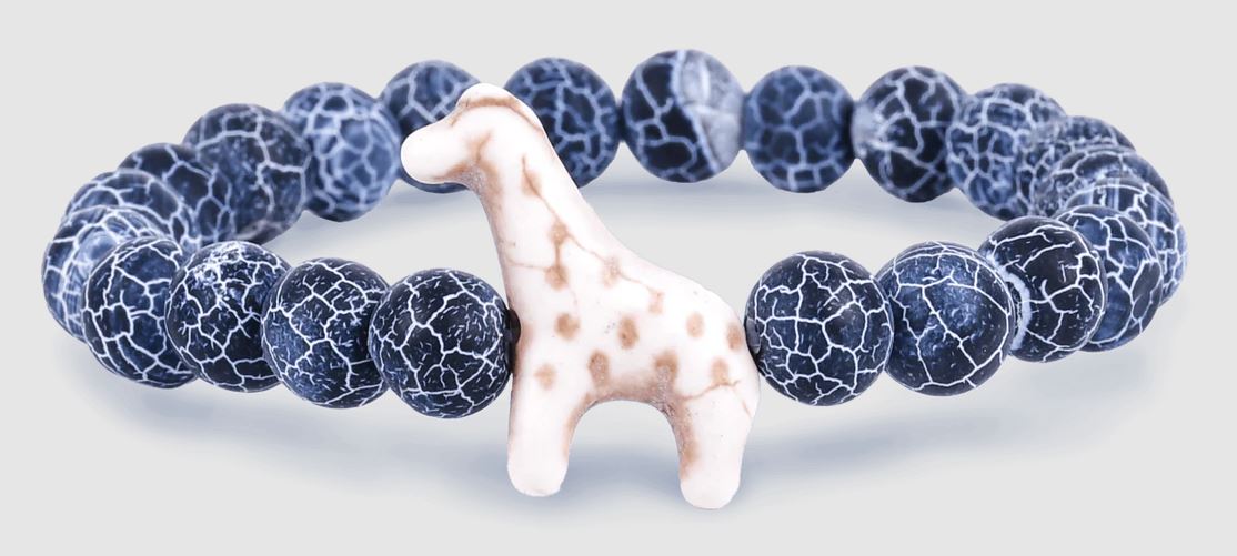 Fahlo Bracelet Giraffe - River Blue