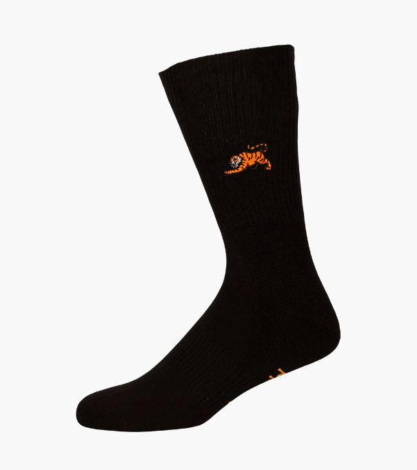 Bamboozld Mens Sock Tiger (Black) Zoo Conservation Size 7-11