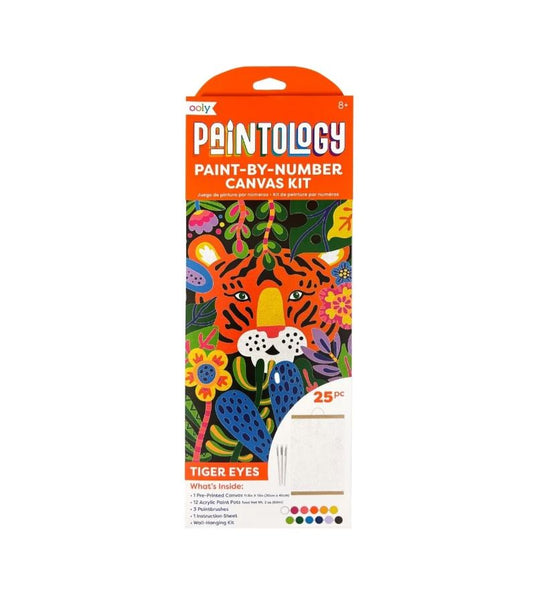 Paintology Paint-By-Number Canvas Kit - Tiger Eyes
