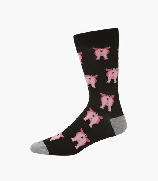 Bamboozld mens Sock Pig (Black) Size 7-11