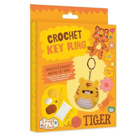 Crochet Key Ring Tiger