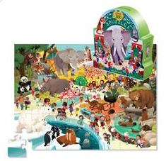Crocodile Creek 48pc Puzzle - Day at the  Zoo
