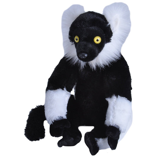 Cuddlekins Black & White Lemur 12"