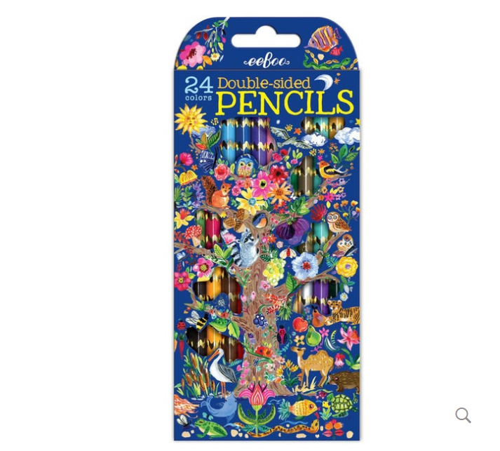 EeBoo 12x Double-sided Coloured Pencils