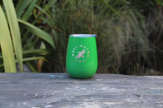 Reusable Coffee Cup - Kelly Green with Kea Engraving